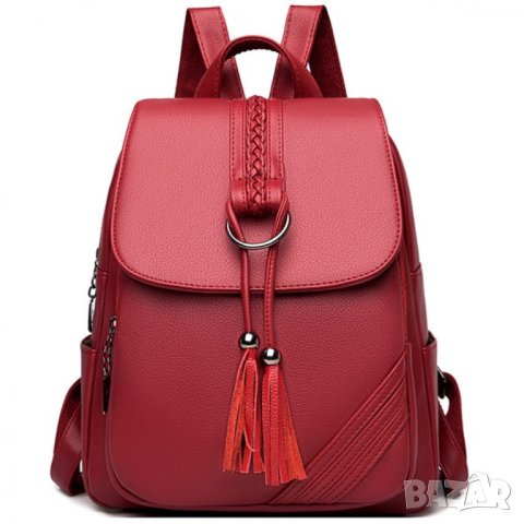 Дамска раница Red b1125
