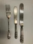 Набор от старинни ножове и вилици на J.FRAGET, снимка 2