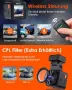 видеорегистратор VANTRUE E1 2.7K Dashcam Mini Car WiFi GPS, 2.5K 1440P/60FPS Dash Cam, снимка 4