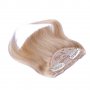 Нов тъмно рус бретон от естествена човешка коса - мод.6, снимка 2