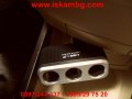 Троен разклонител за запалка с 2бр. USB и твърдо рамо - 0016, снимка 11