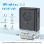 Bluetooth 5.3 приемник, Aux адаптер, за кола/компютър/MP3 плейър, снимка 1