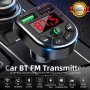 Авто трансмитер FM с LED дисплей MP3 Плейър модулатор с Bluetooth 5.0 FM Handsfree Micro SD Автомоби