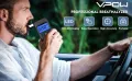 Алкотестер за тестване на алкохол, тестер за алкохол VPOW с цифров син LCD дисплей, клас, снимка 7