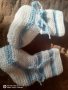 Плетени бебешки чорапки, снимка 1
