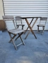 Сгъваем ретро сет (три броя столове и маса) , снимка 2