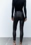 Кожен панталон-клин ZARA, снимка 11