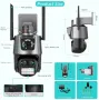 Камера за наблюдение 4K Ultra HD,8MP,датчик за движение,нощно виждане,двупосочна аудио връзка, снимка 3