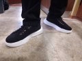      Мъжки спортни обувки в черен цвят, с висока бяла подметка и черни връзки - РАЗПРОДАЖБА!!!     , снимка 2