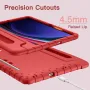 Детски калъф JETech за Samsung Galaxy Tab S9 11-инчов, червен, снимка 5