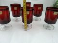 Френски чаши цветно стъкло , снимка 2