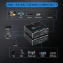 Нов HDMI аудио конвертор 4K 120Hz – оптичен SPDIF, стерео 3.5мм, снимка 6