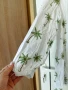 H&M бяла рокля с палми, снимка 6