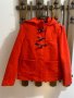 Палто с качулка HM 38 размер червено, снимка 1 - Палта, манта - 38852651