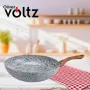 Тиган за палачинки Voltz Siena, Мраморно каменно керамично покритие, Светло сив, снимка 1