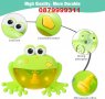 Музикална играчка за баня балончета мехурчета Жаба подарък дете бебе bubble frog , снимка 4