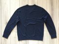 НОВ оригинален тъмно син шпиц памучен пуловер GAP размер L от САЩ, снимка 4