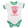 Бебешко боди честит рожден ден на ТАТЕ (име) червен, снимка 3