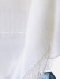 Красив шал млечен цвят 175/60см, снимка 4