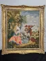 Голям старинен гоблен с рамка 56/48, снимка 1
