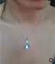 Сребърна Висулка с Небесно Син Топаз, снимка 1