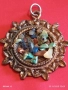 МЕДАЛЬОН - ОРГОНИТ с МЕДЕН ОБКОВ и ИНКРУСТИРАНИ ПОЛУСКЪПОЦЕННИ КАМЪНИ СЕДЕФ 57531, снимка 6