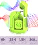 Безжични слушалки, TWS, зелени EARBUDS, снимка 1 - Bluetooth слушалки - 43765649