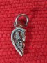 СРЕБЪРНО СЪРЦЕВИДНО АРТ МЕДАЛЬОНЧЕ СРЕБРО 925 РОМАНТИЧЕН ПЕНДАНТ 25638, снимка 2