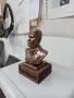 Статуетка-сувенир "бюст на Бенито Мусолини".Медна галванопластика., снимка 1