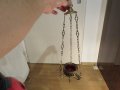 Голямо висящо бронзово кандило за пред икона  вис 40 см.  - бронз за църква за параклис, снимка 4