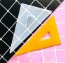 Линия триъгълник триъгълна силиконов молд форма фондан смола декор, снимка 1 - Форми - 39689539