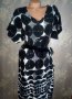 Didi S/M-Нова права рокля в черно и бяло, снимка 1 - Рокли - 32360867