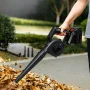 Безжична вентилаторна прахосмукачка 2 в 1 – Издухване и Всмукване с Мощна 21V Батерия, снимка 2