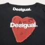 DESIGUAL Десигуал Оригинална Дамска Памучна Тениска S-M