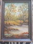 Картина със Рамка на Художника Хр. Иванов рисувана върху фазер., снимка 1