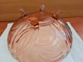 ретро стъклена купа фруктиера чиния, снимка 5