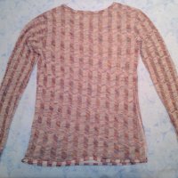 Интересна блуза  с надпис: „Smyling every day of the week”, снимка 3 - Блузи с дълъг ръкав и пуловери - 27454197