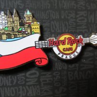 Оригинална метална значка Hard Rock Cafe Прага,чехия, снимка 2 - Други ценни предмети - 27598470
