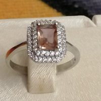Предлагам сребърни пръстени със Султанит, снимка 1 - Пръстени - 42968743