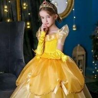 Разкошна рокля на Бел , снимка 8 - Детски рокли и поли - 44117210