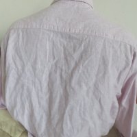 Мъжка риза с дълъг ръкав лен и памук Classic Motion, снимка 3 - Ризи - 36743554