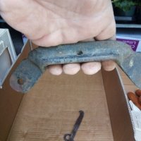Стара масивна метална дръжка, снимка 2 - Антикварни и старинни предмети - 32798471