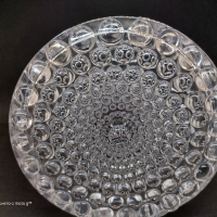 Кристална ваза с Bublé ефект„Op Art“ от 1960 г., снимка 1 - Вази - 44872757