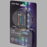 USB LED лента Nor-Tec 2бр 50 см, снимка 1 - Лед осветление - 43835635