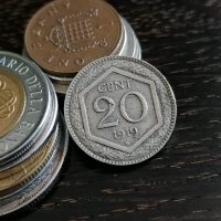 Монета - Италия - 20 цента | 1919г., снимка 1 - Нумизматика и бонистика - 32335557