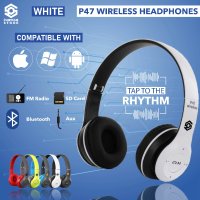 Мултифукционални слушалки P47 с BLUETOOTH, STEREO BASS, С FM, MP3, МИКРОФОН, MICRO SD И LED СВЕТЛИНИ, снимка 2 - Слушалки и портативни колонки - 42931724