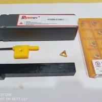 Стругарски комплект Нож STGCR1212H11 с 10 пластини TCMT110204 и ключ, снимка 5 - Други инструменти - 40027739