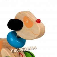 Куче за дърпане Играчка от дърво , снимка 3 - Други - 39880782