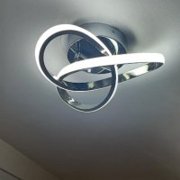 ZYDTRIP LED таванна лампа, 22W, 6000K студено бяло, сребърна, снимка 8 - Лед осветление - 43969440