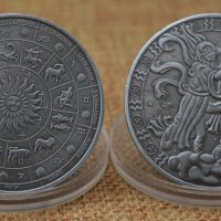 Монета зодия ВОДОЛЕЙ, снимка 2 - Нумизматика и бонистика - 37371328